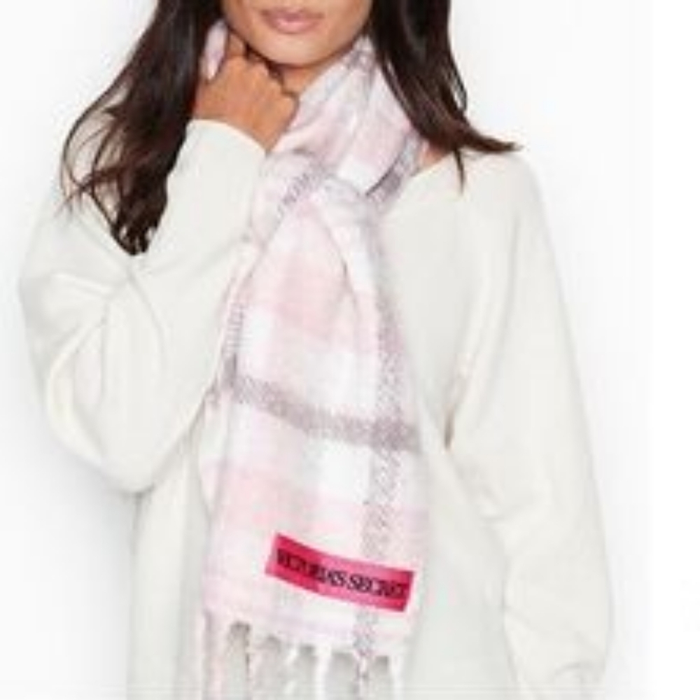 Victoria's Secret Winter Angel collection Plaid Scarf